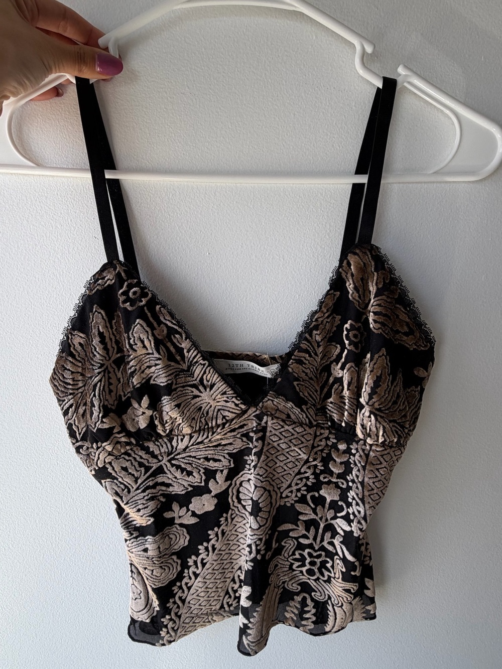Brand New - 12th Tribe Silver Springs Burnout Velvet Tank - Picture 4 of 7